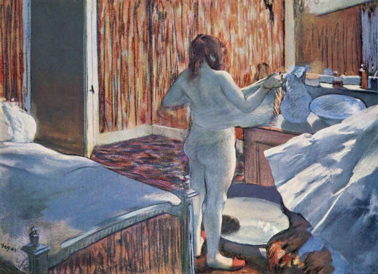 Frau bei der Toilette av Edgar Degas