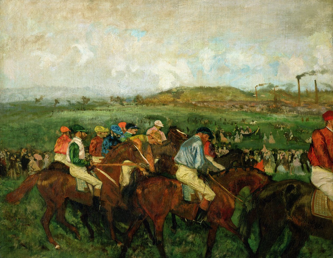 Gentlemen race. Före avresan, 1862 av Edgar Degas