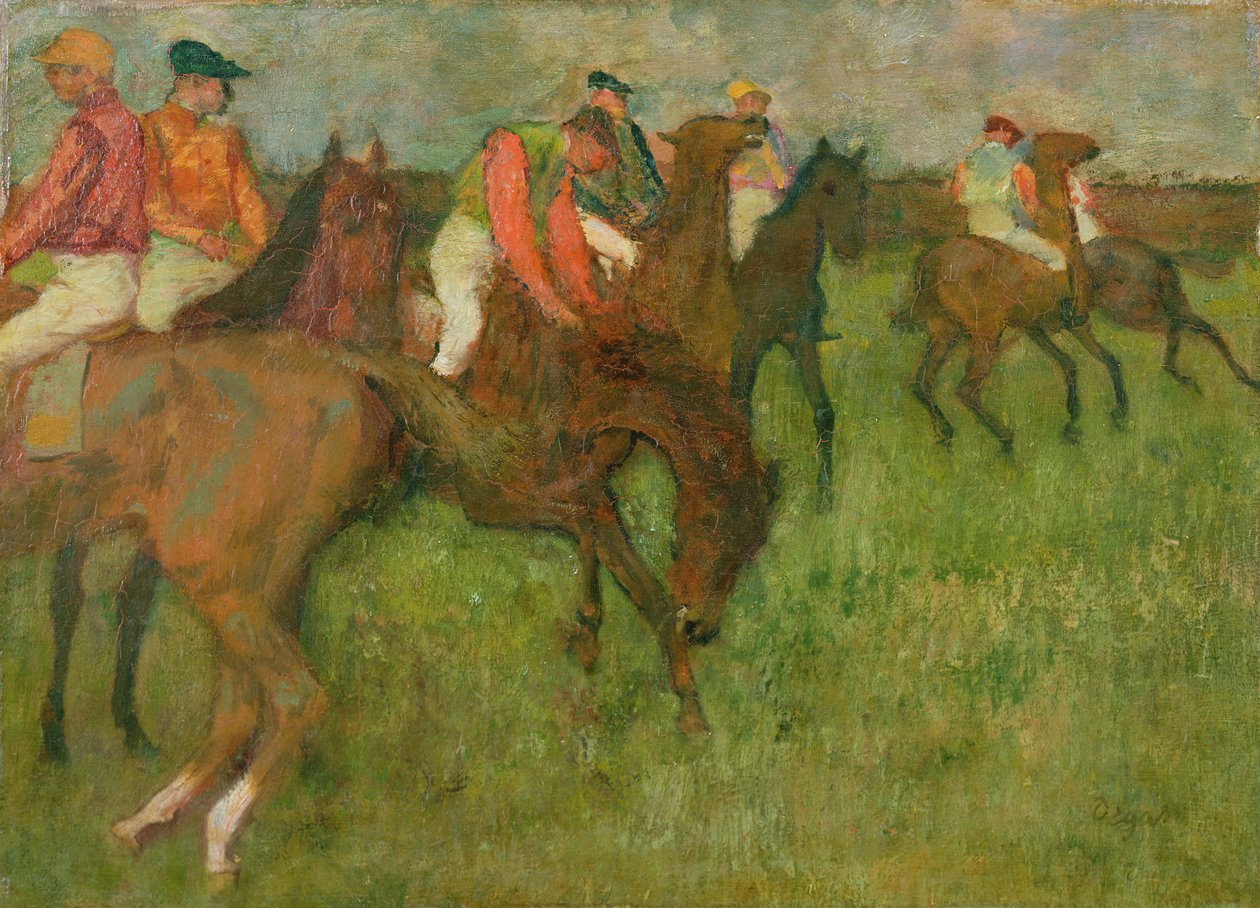 Jockeys, 1886-90 av Edgar Degas