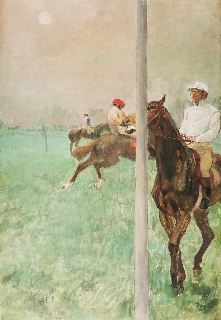 Jockeys Before the Race, ca 1878-79 (olja, essens, gouache och pastell) av Edgar Degas