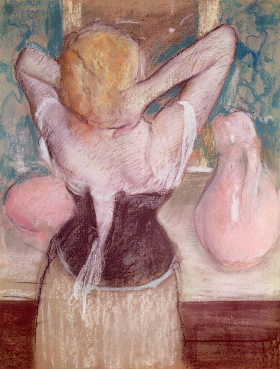 Toaletten (pastell) av Edgar Degas