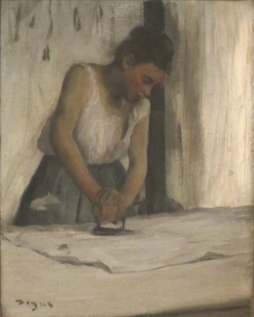 Laundress, oil on canvas  av Edgar Degas