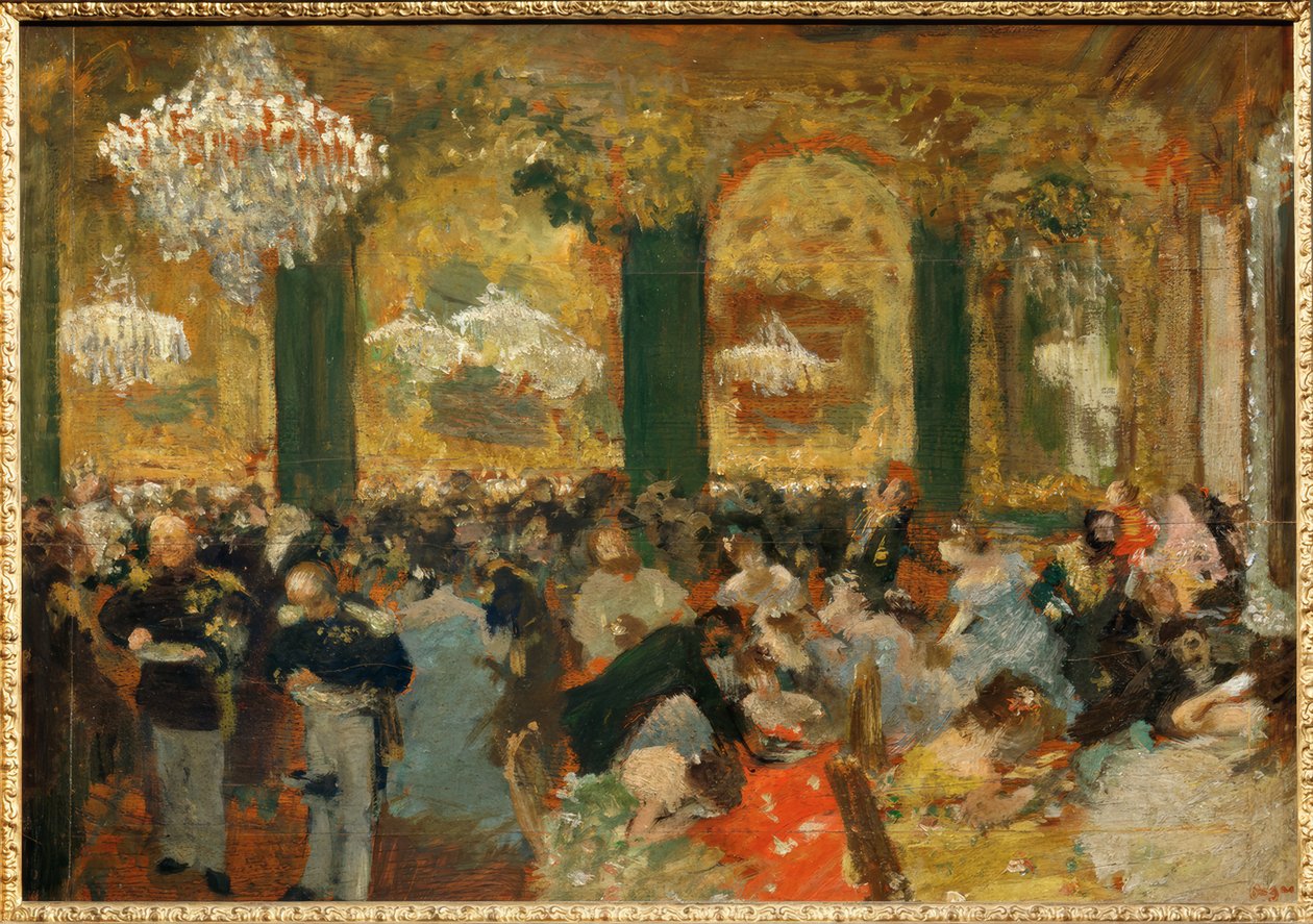 Middag på balen av Edgar Degas