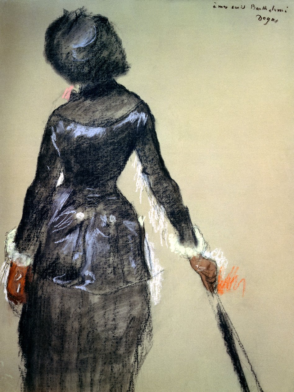 Mary Cassatt vid Louvren (pastell) av Edgar Degas
