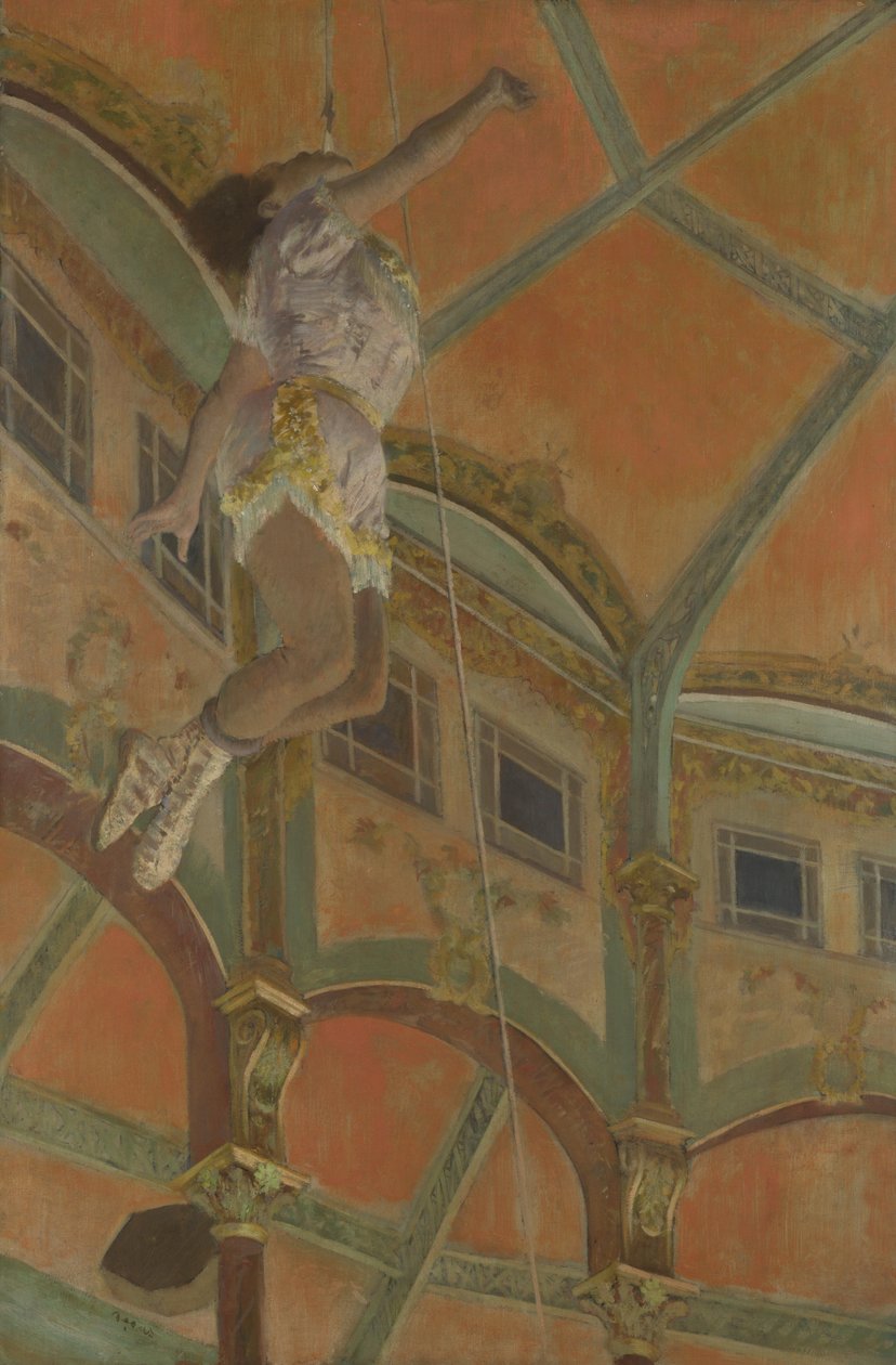 Miss La La at the Cirque Fernando av Edgar Degas