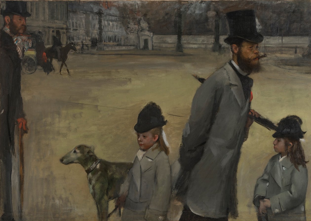 Place de la Concorde, 1875 av Edgar Degas