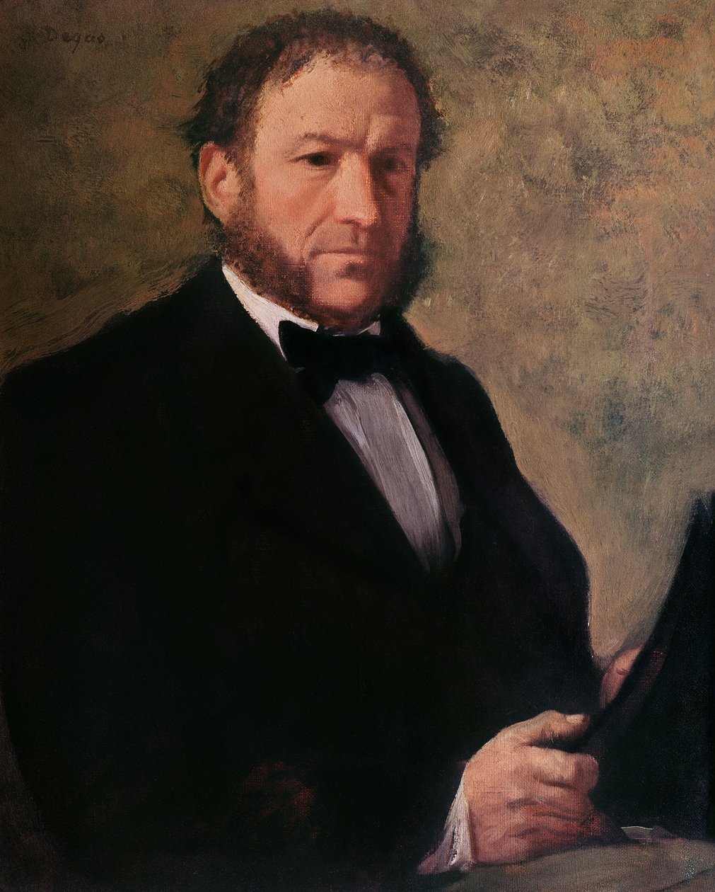Porträtt av Monsieur Ruelle, 1861 av Edgar Degas