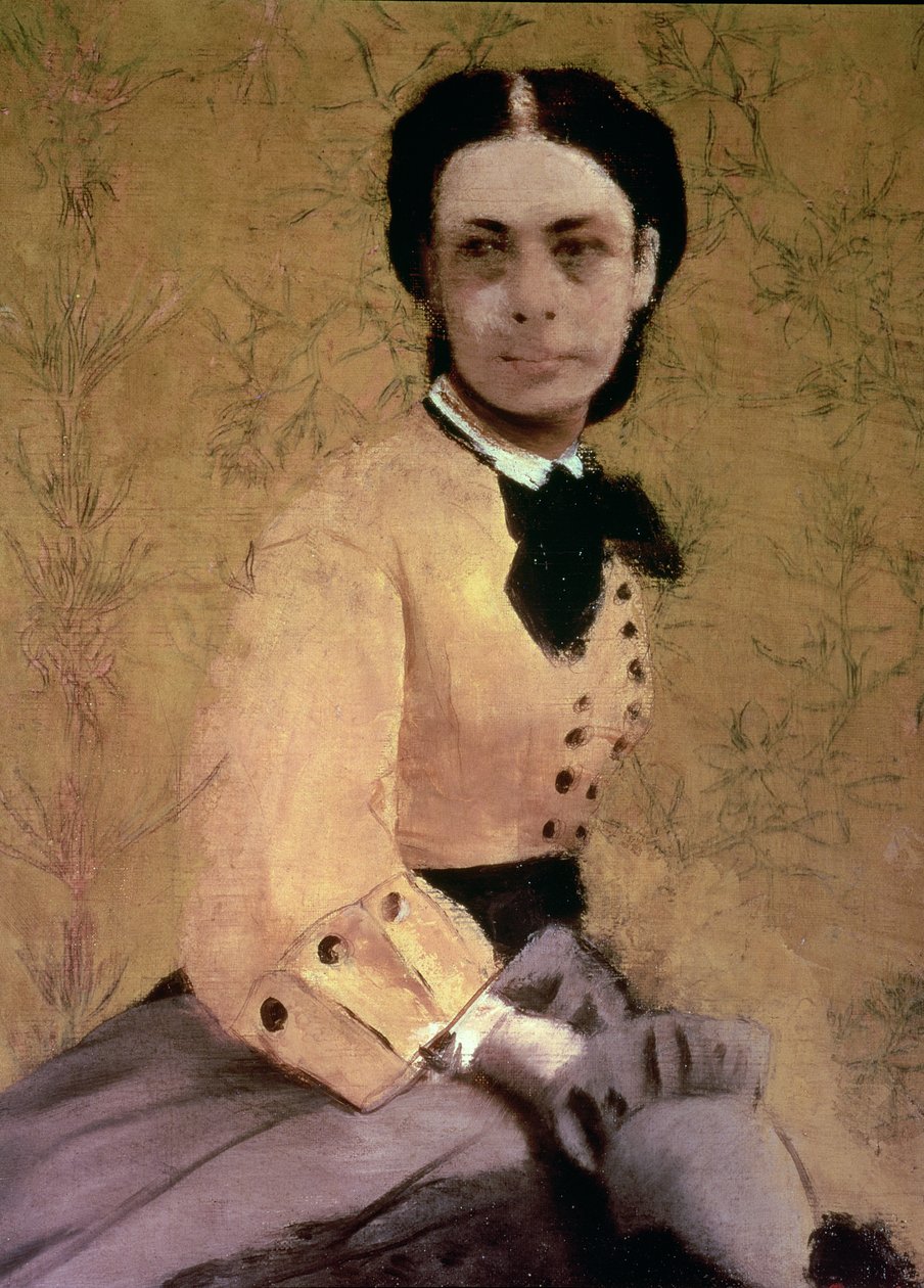 Porträtt av prinsessan Pauline de Metternich, ca 1865 av Edgar Degas
