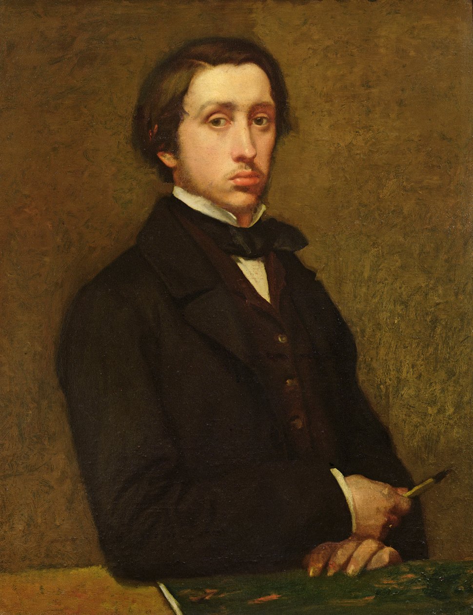 Självporträtt, 1855 av Edgar Degas