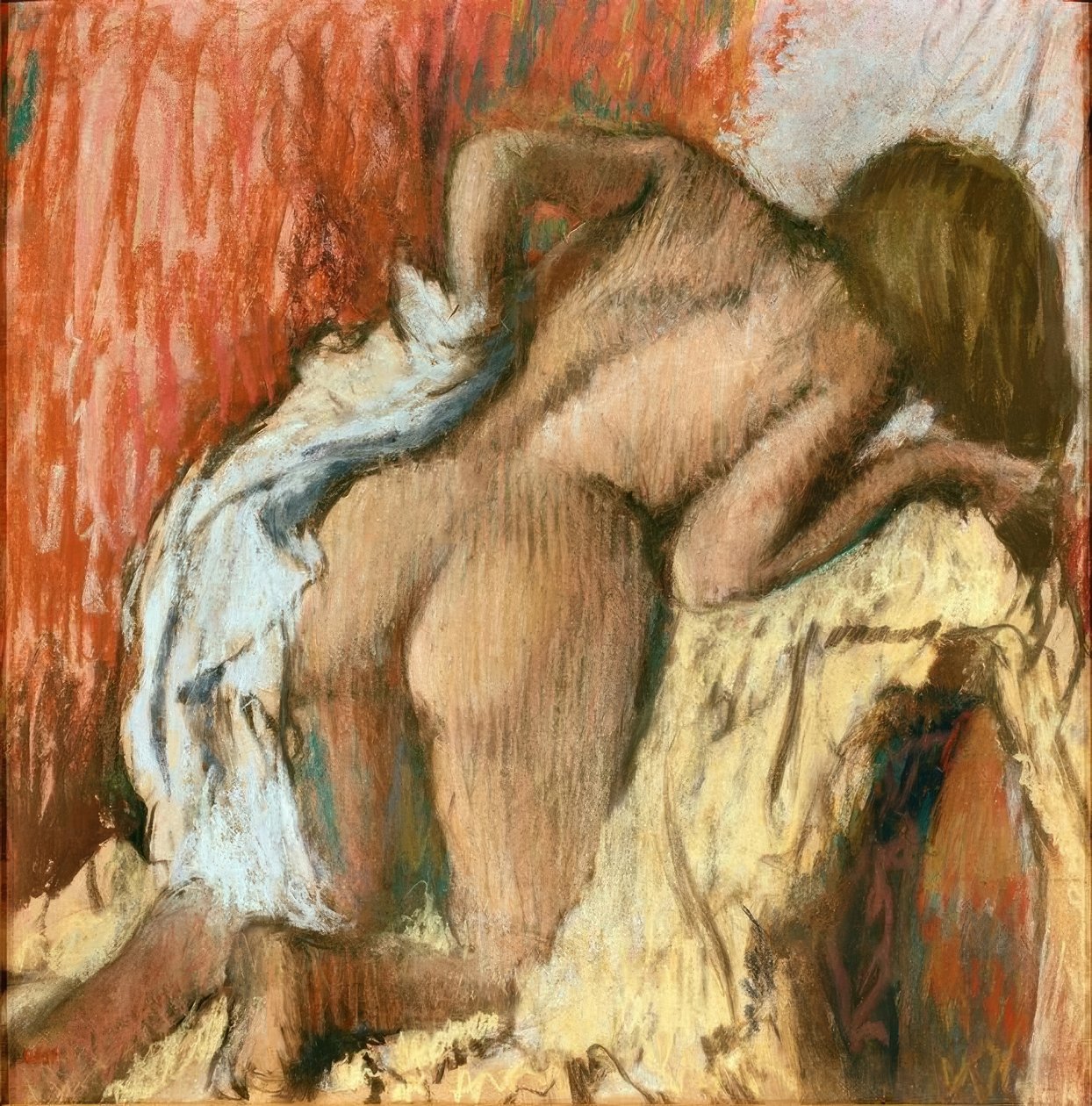 Kvinna som torkar sig av Edgar Degas