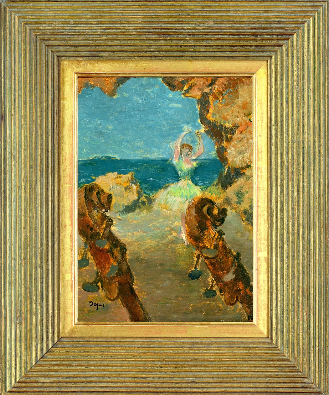 The Ballet Dancer, 1891 (olja på mahognypanel) (se 141384) av Edgar Degas