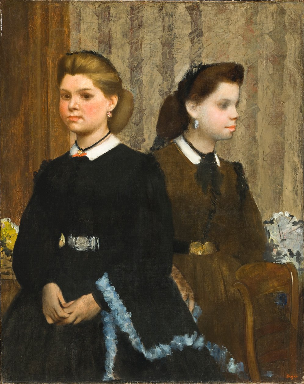 The Bellelli Sisters (Giovanna och Giuliana Bellelli) av Edgar Degas