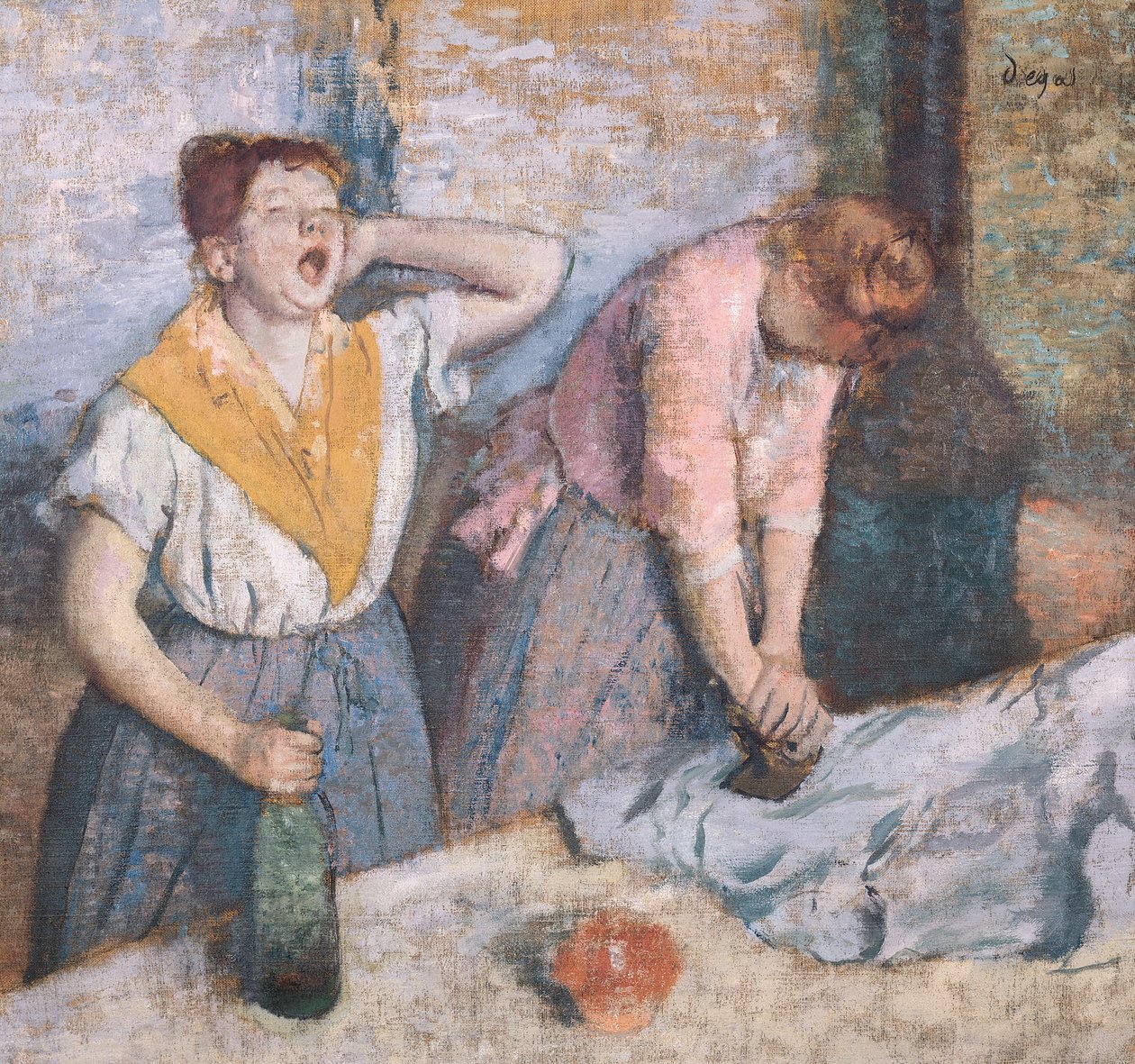 The Laundresses, c.1884 av Edgar Degas