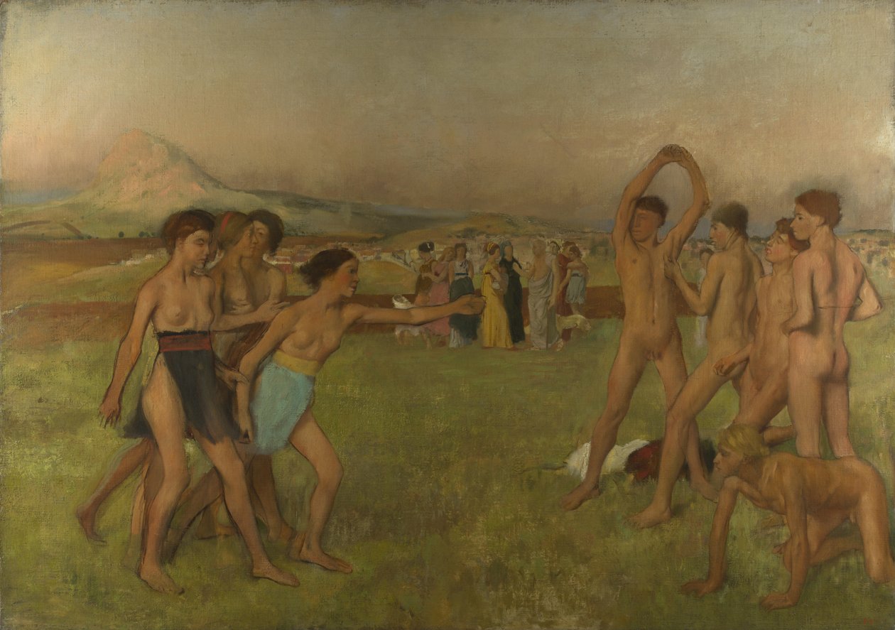 Young Spartans  av Edgar Degas