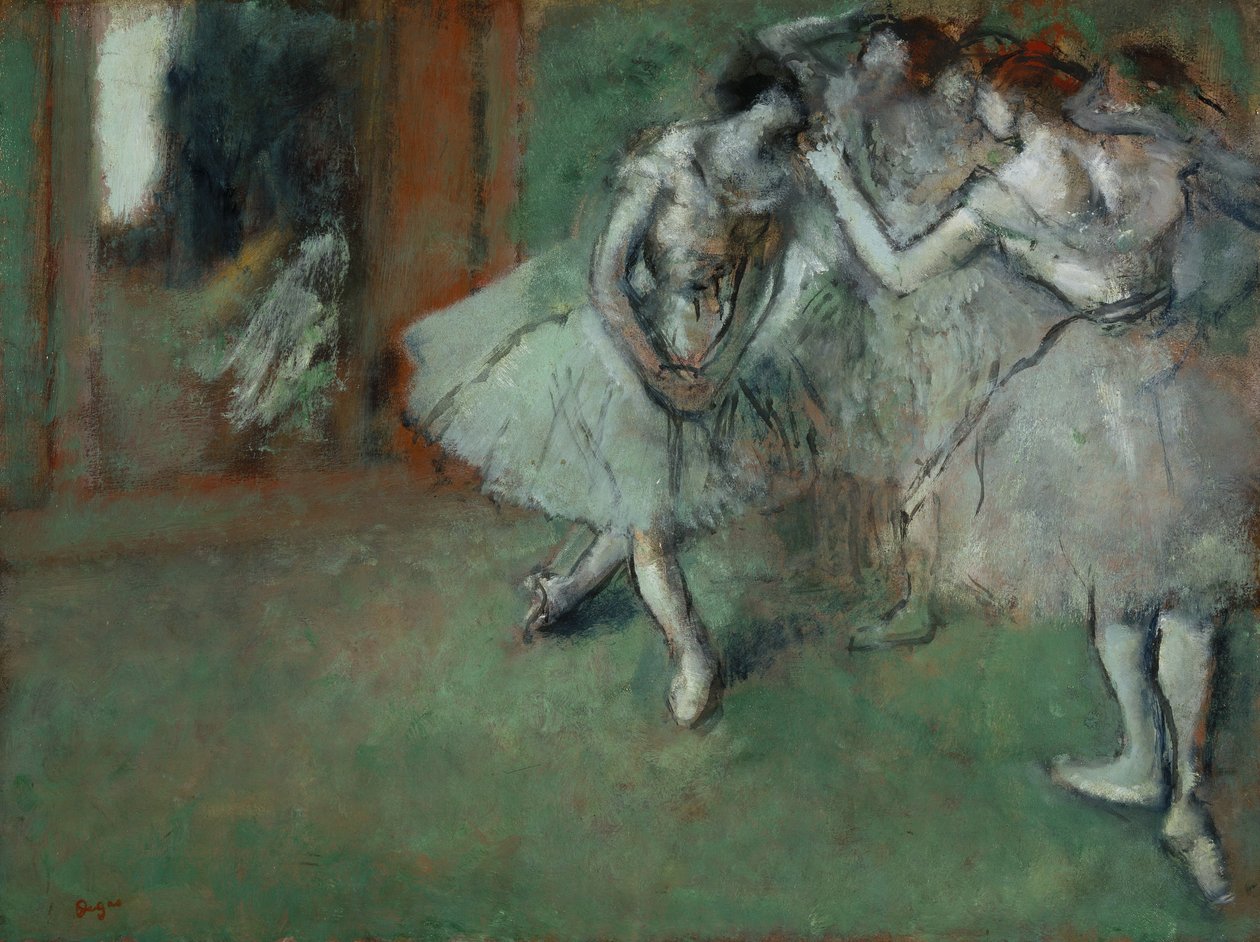 A Group of Dancers av Edgar Degas