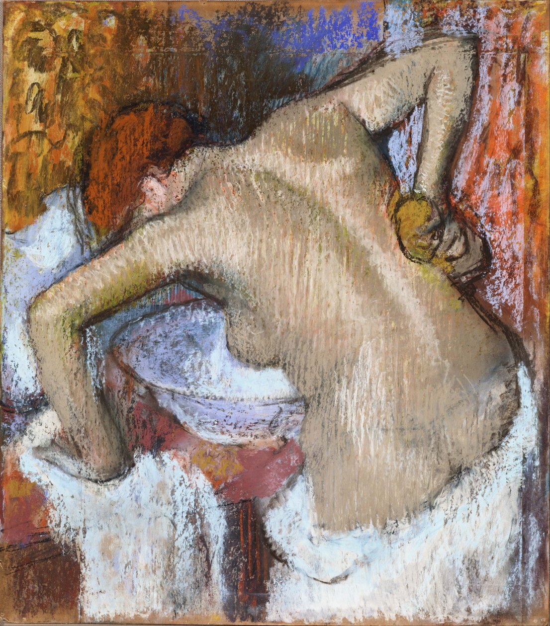 Woman Sponging Her Back av Edgar Degas