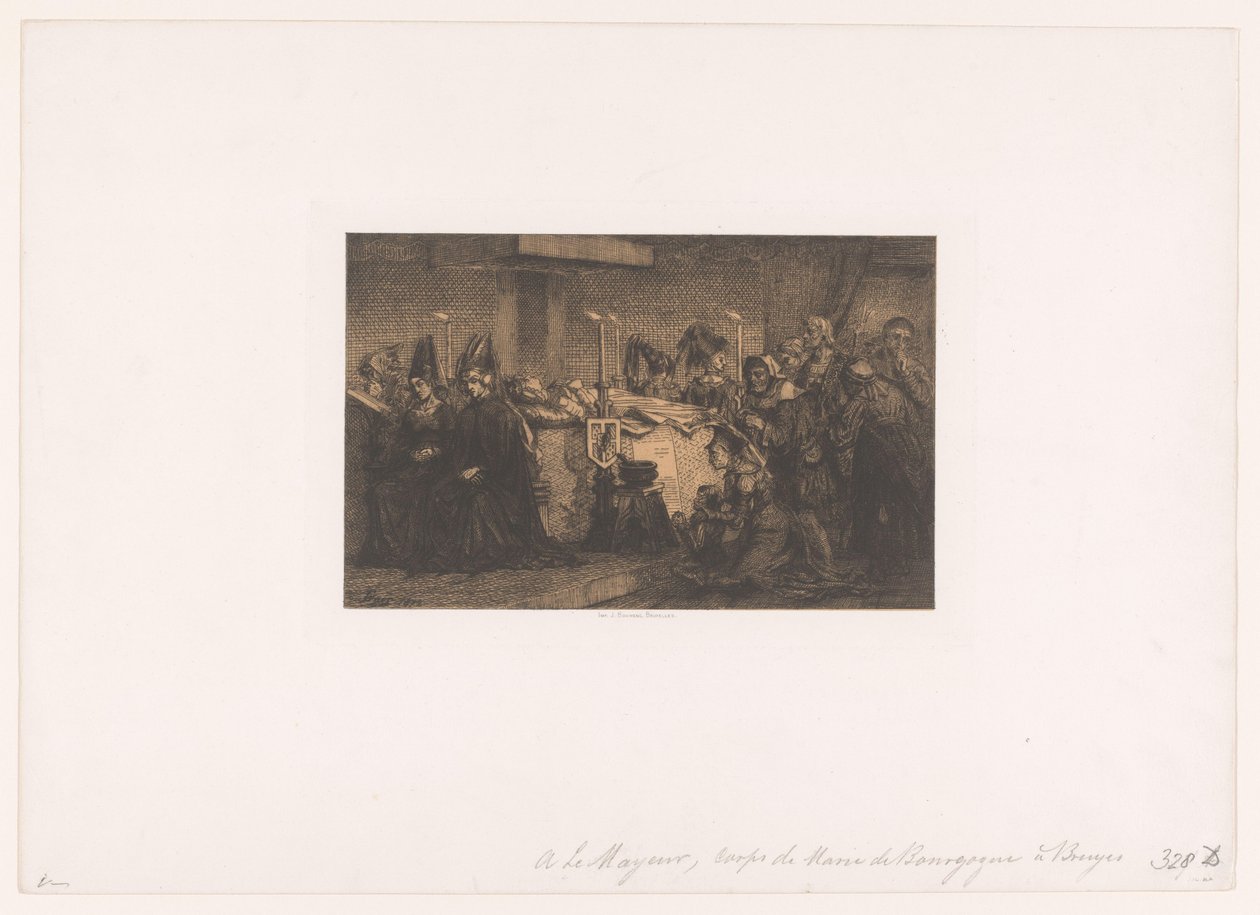 Maria av Bourgogne i delstaten Brygge av Edgar Alfred Baes