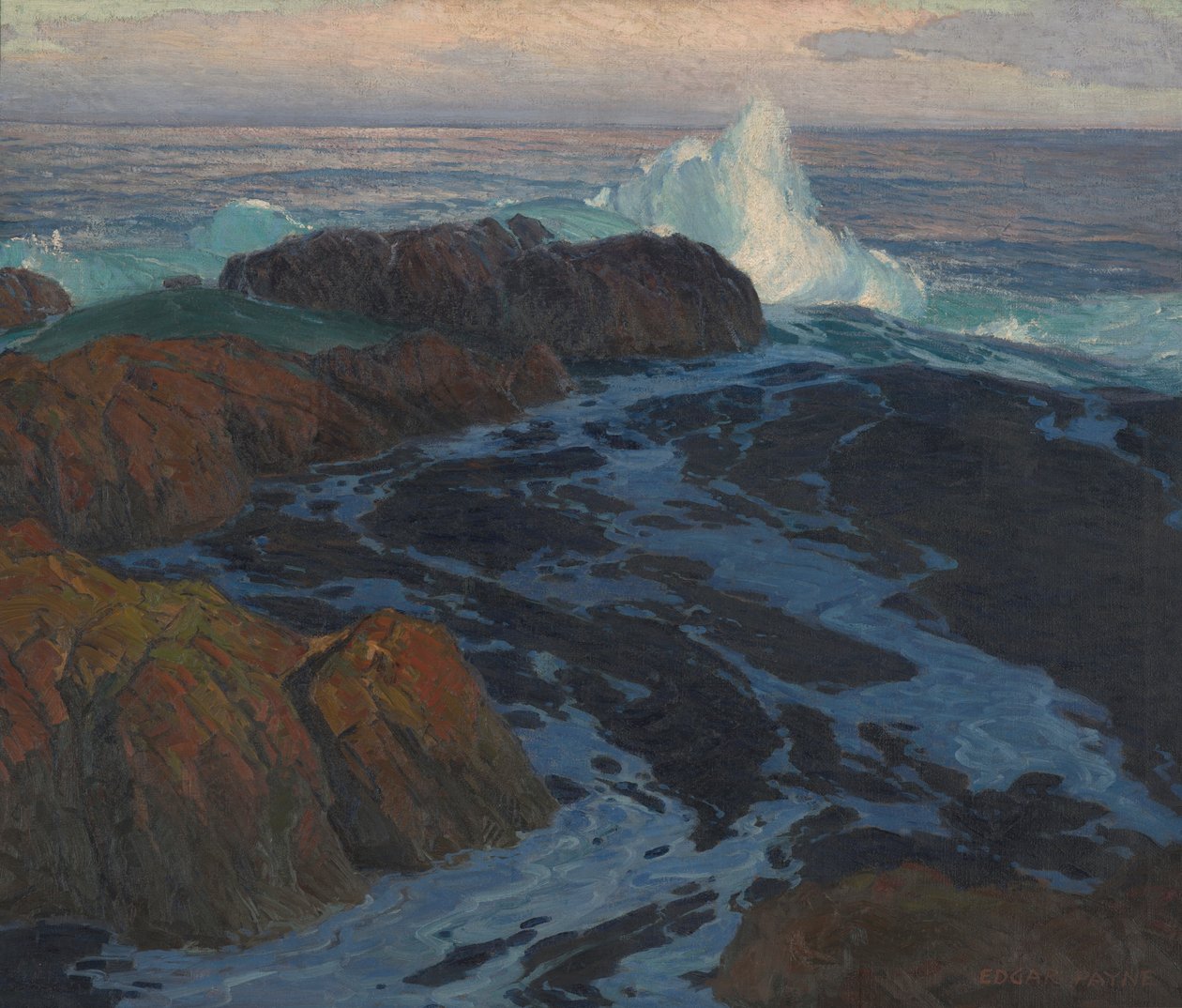 The Restless Sea, ca 1917 (olja på duk) av Edgar Alwin Payne