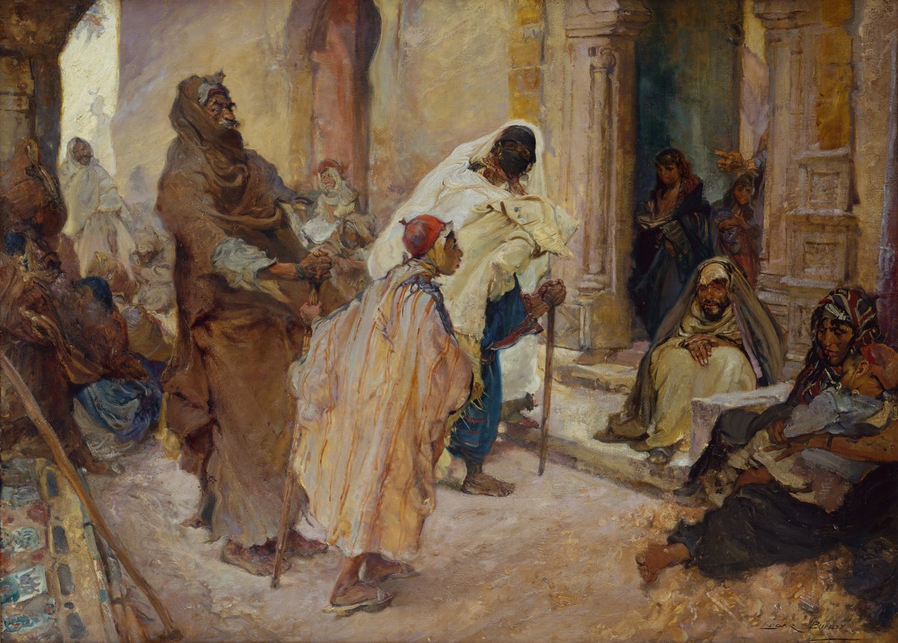 At the Door of the Wali (olja på duk) av Edgar Bundy
