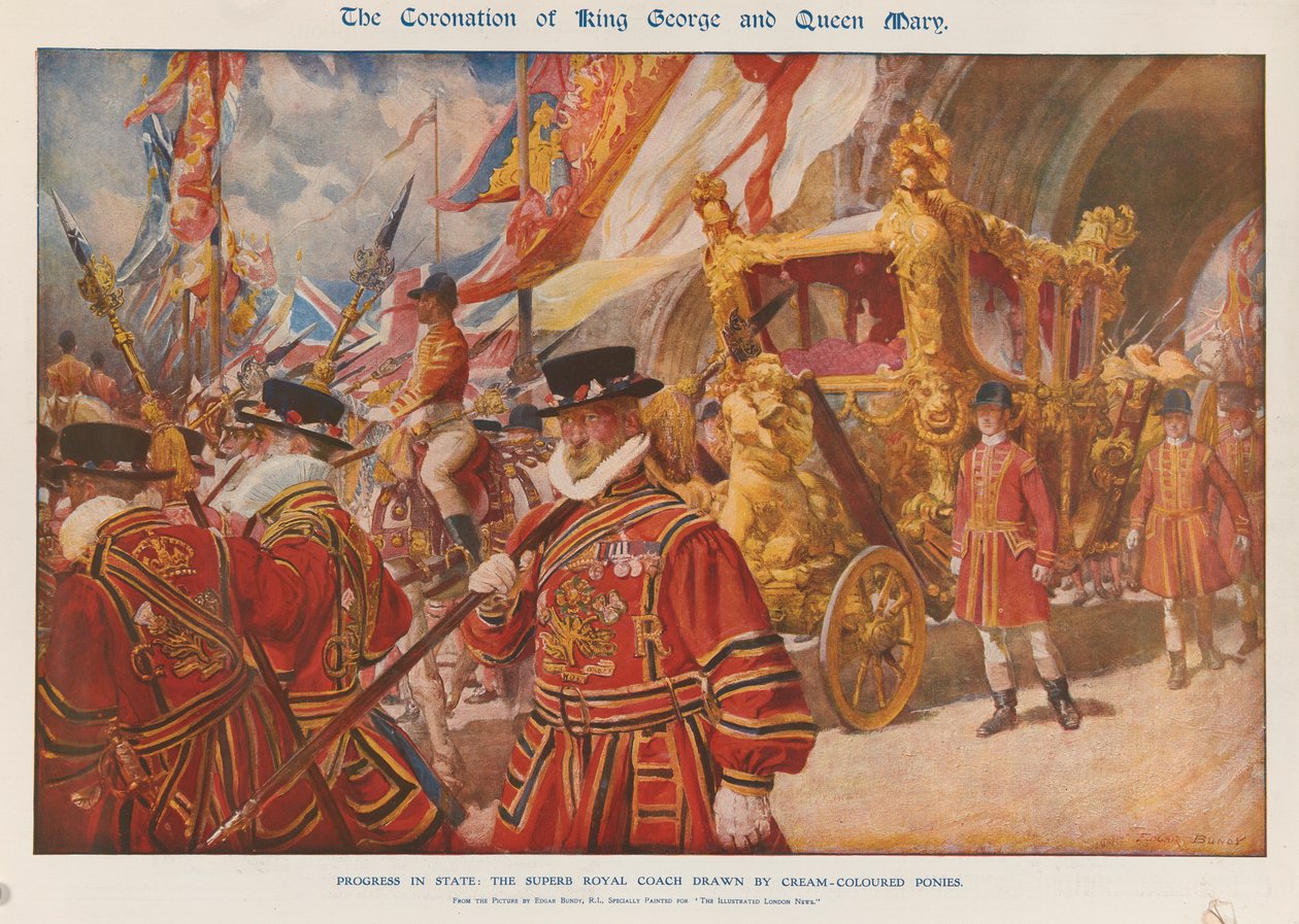 Kröningen av kung George V av Edgar Bundy