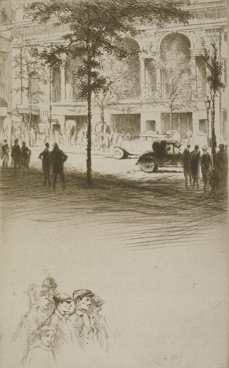 Ett torg, illustration för 