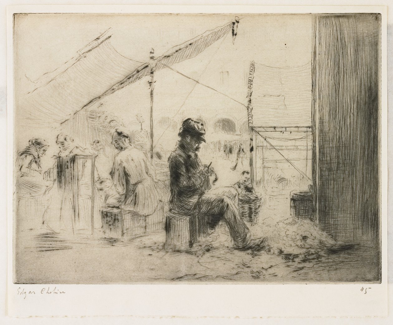 Kronärtskocksskalaren; Rialto, Venedig av Edgar Chahine