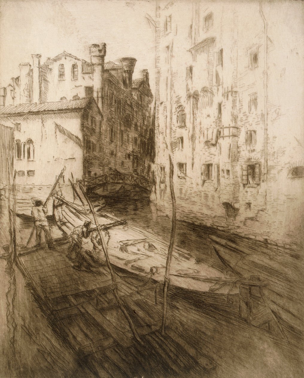 Det judiska gettot, Venedig, från "Impressions d