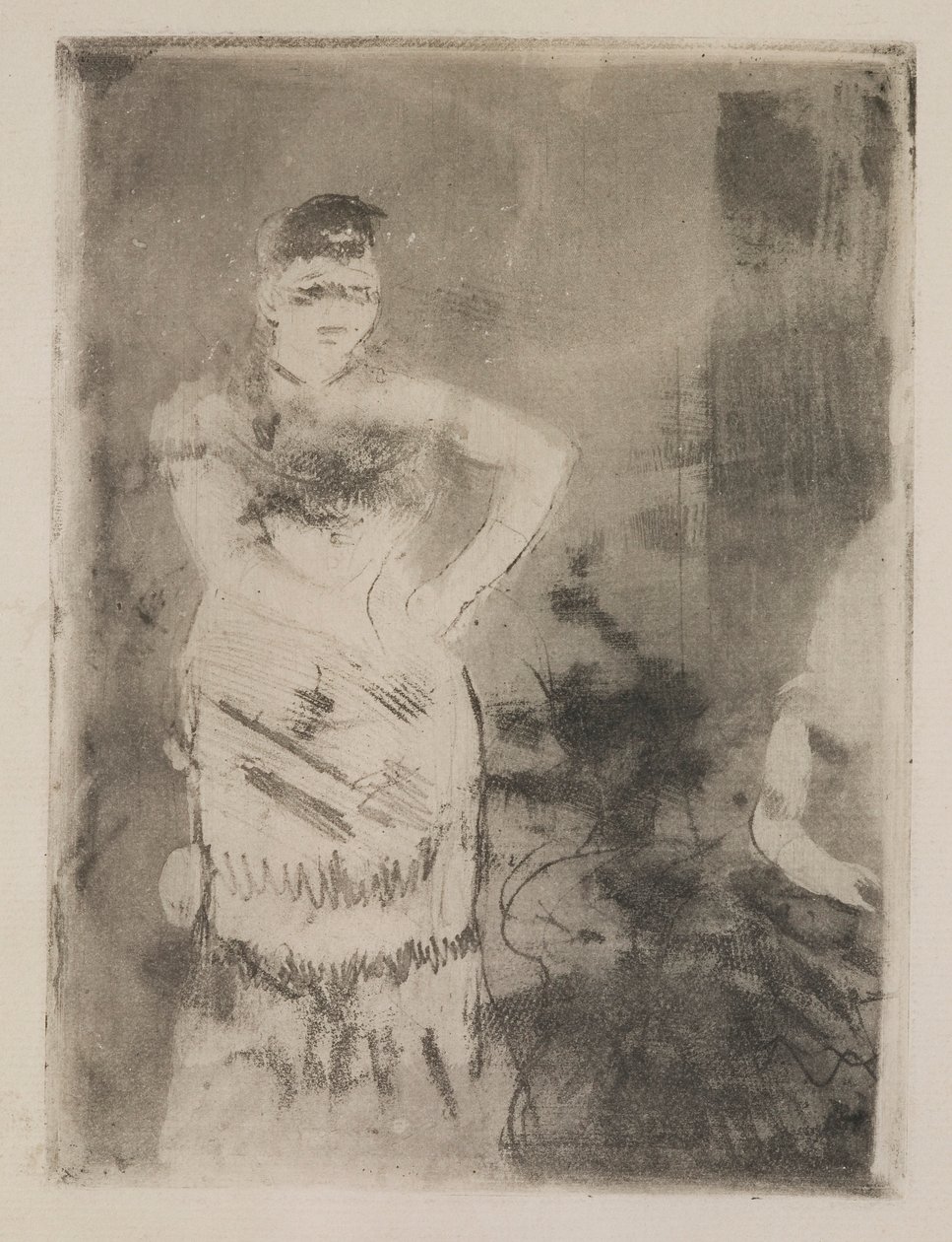 En sångerska av Edgar Degas