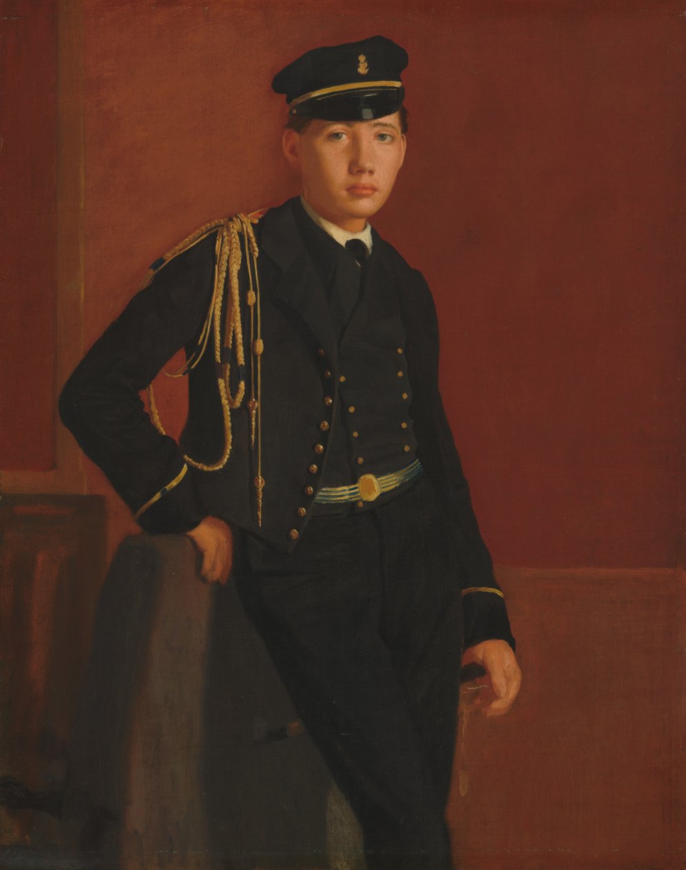 Achille De Gas i en kadetts uniform av Edgar Degas