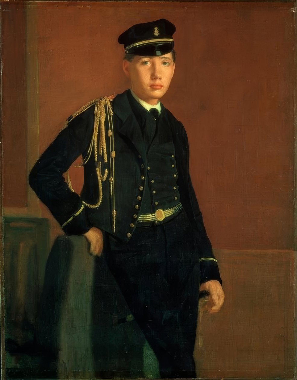 Achille de Gas och officer de Midshipman av Edgar Degas