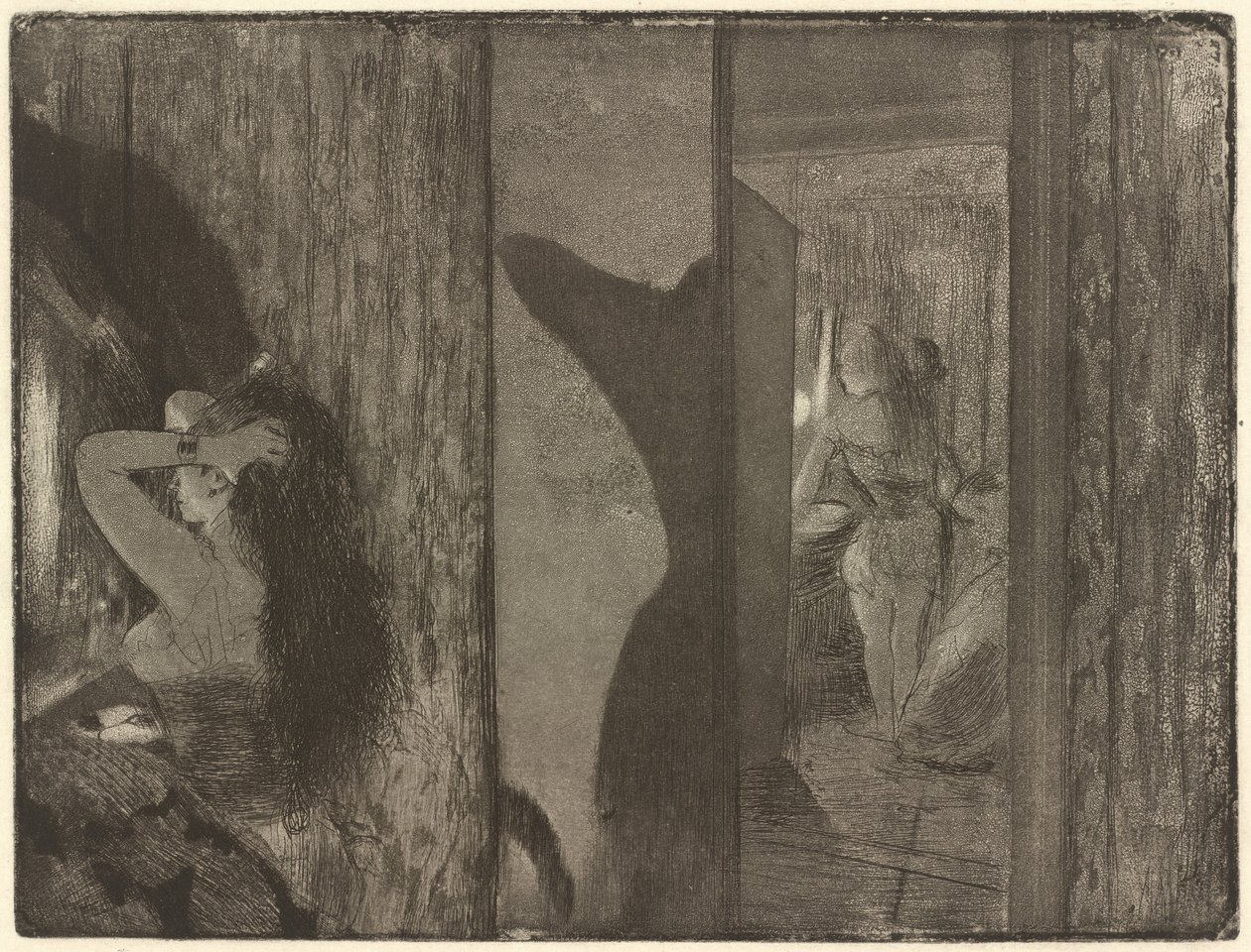 Skådespelerskor i sina omklädningsrum av Edgar Degas