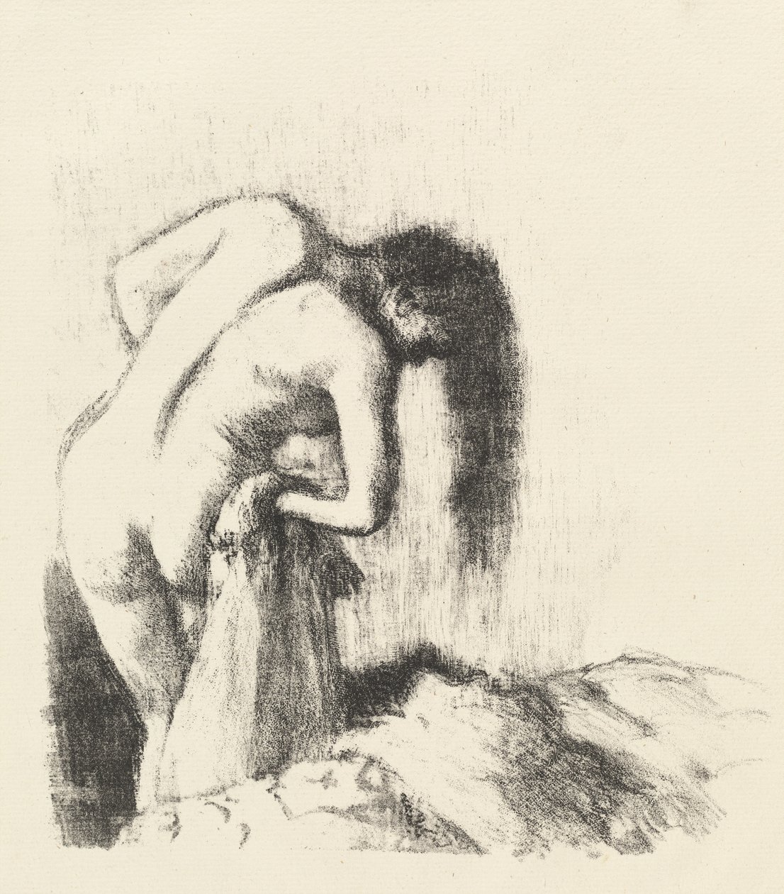 Efter badet av Edgar Degas
