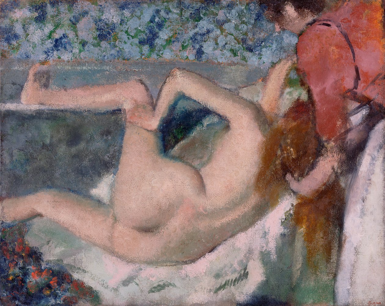 Efter badet, ca 1895 (olja på duk) av Edgar Degas