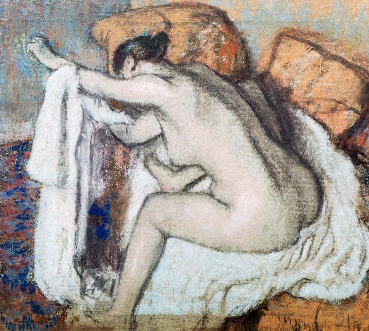 Efter badet av Edgar Degas