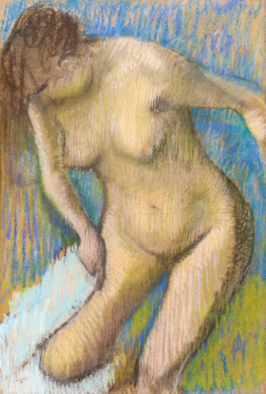 Efter badet av Edgar Degas