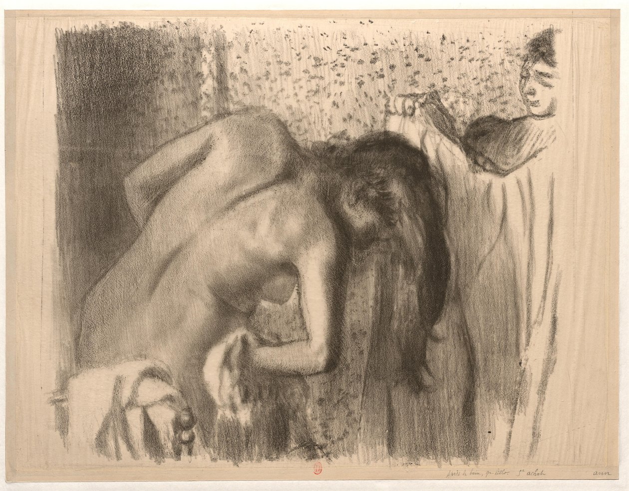 Efter badet av Edgar Degas