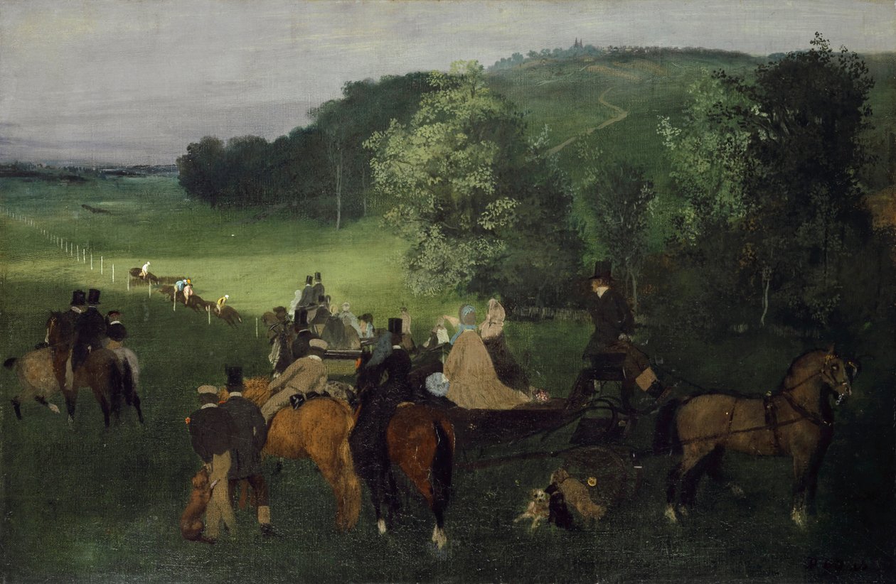 På Racecourse (The Races), c.1861-62 av Edgar Degas