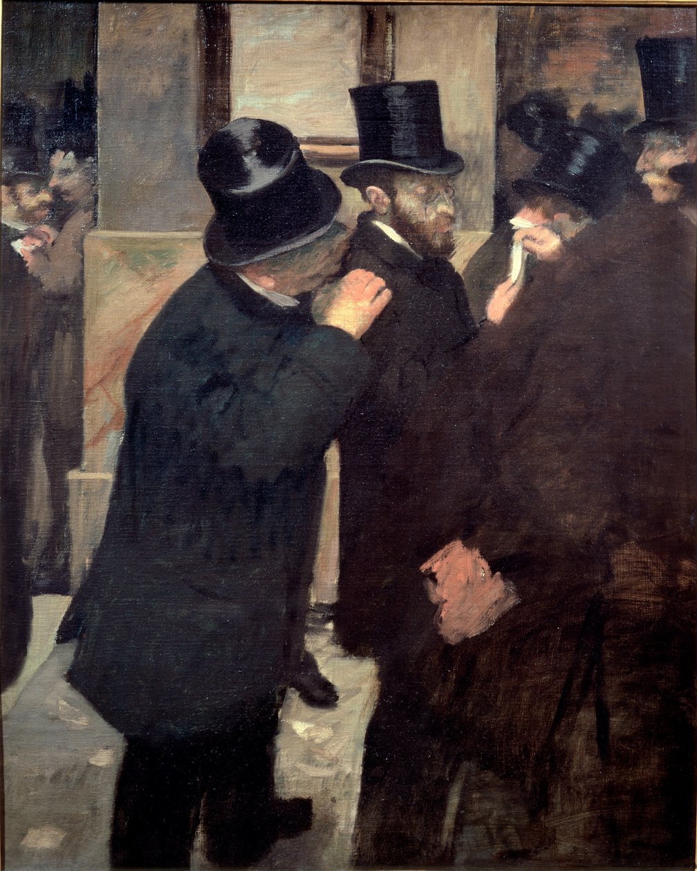 På Börsen av Edgar Degas