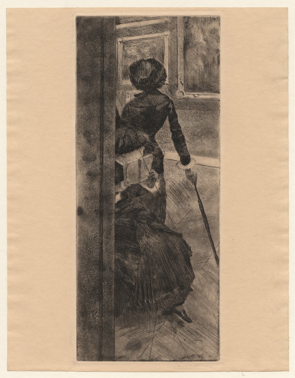 På Louvren: Måleri, Mary Cassatt av Edgar Degas