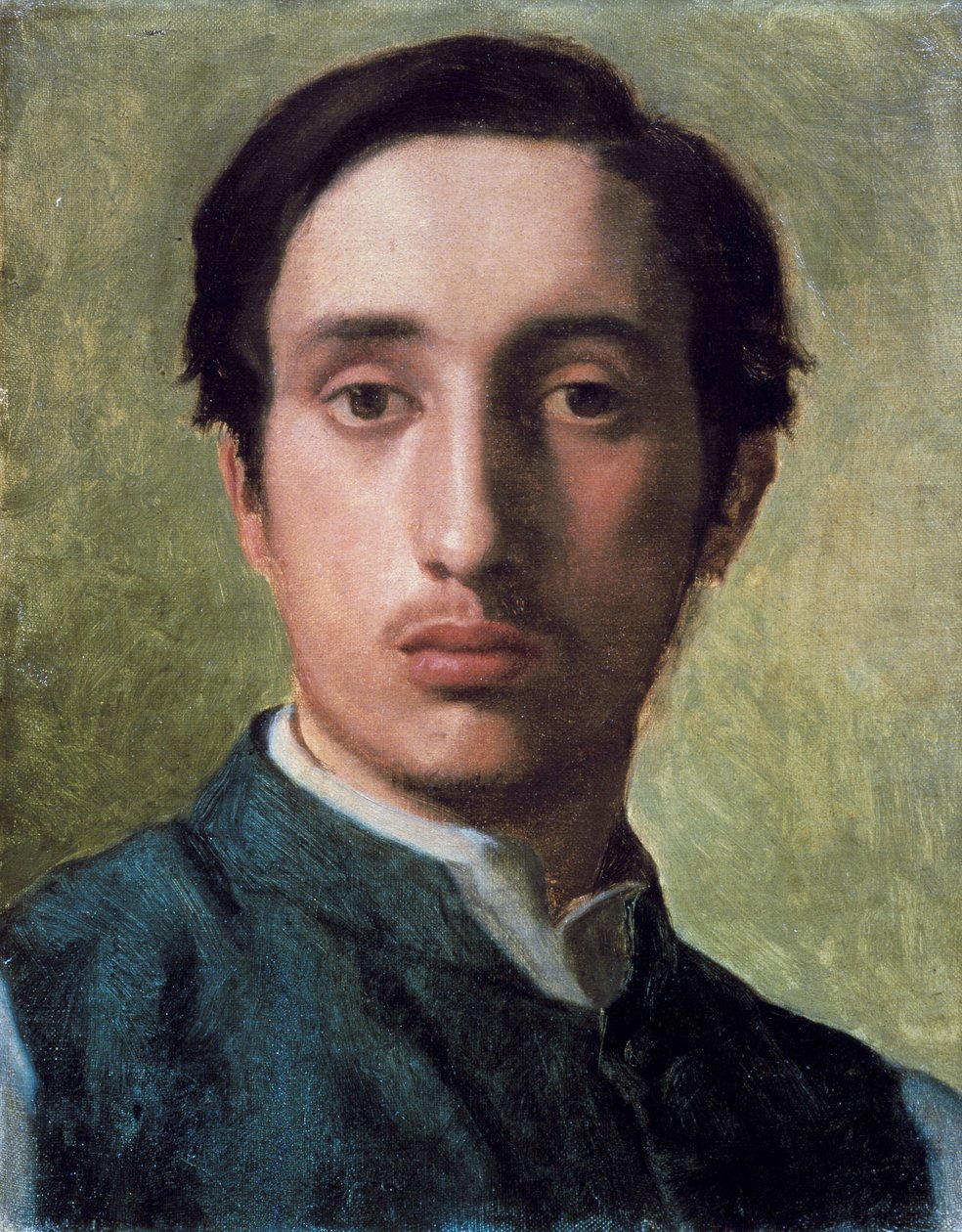 "Självporträtt" Målning av Edgar Degas (1834-1917) 1857 av Edgar Degas