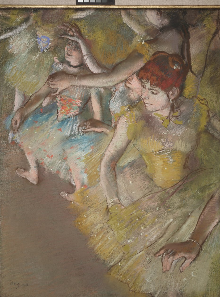Balettdansare på scenen av Edgar Degas