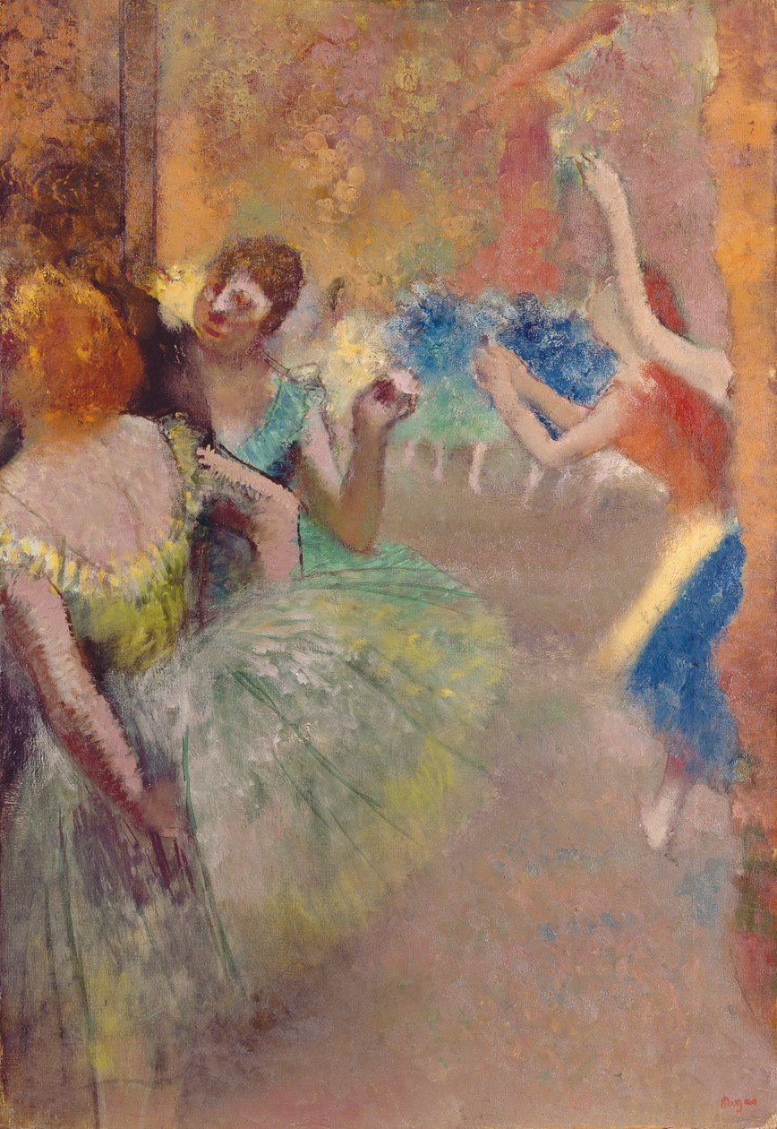 Balettscen; Scene de ballet, ca 1885 av Edgar Degas