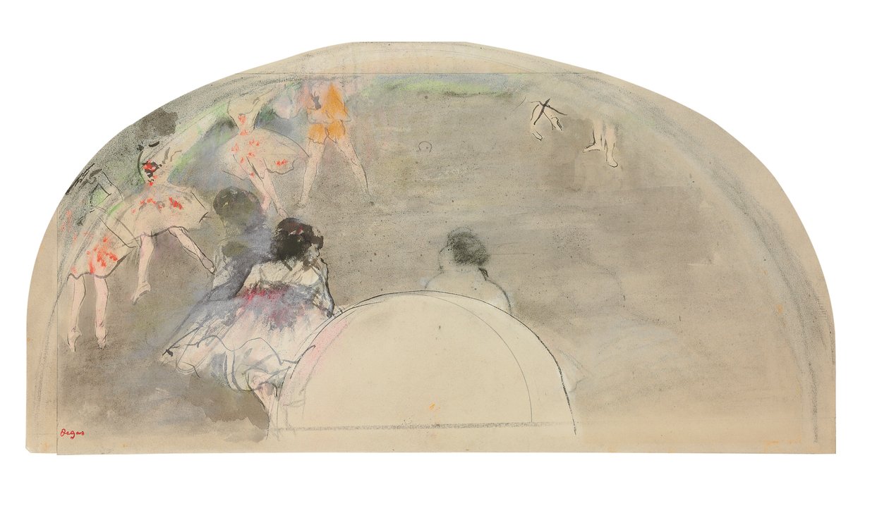 Balettscen, ca 1880 av Edgar Degas