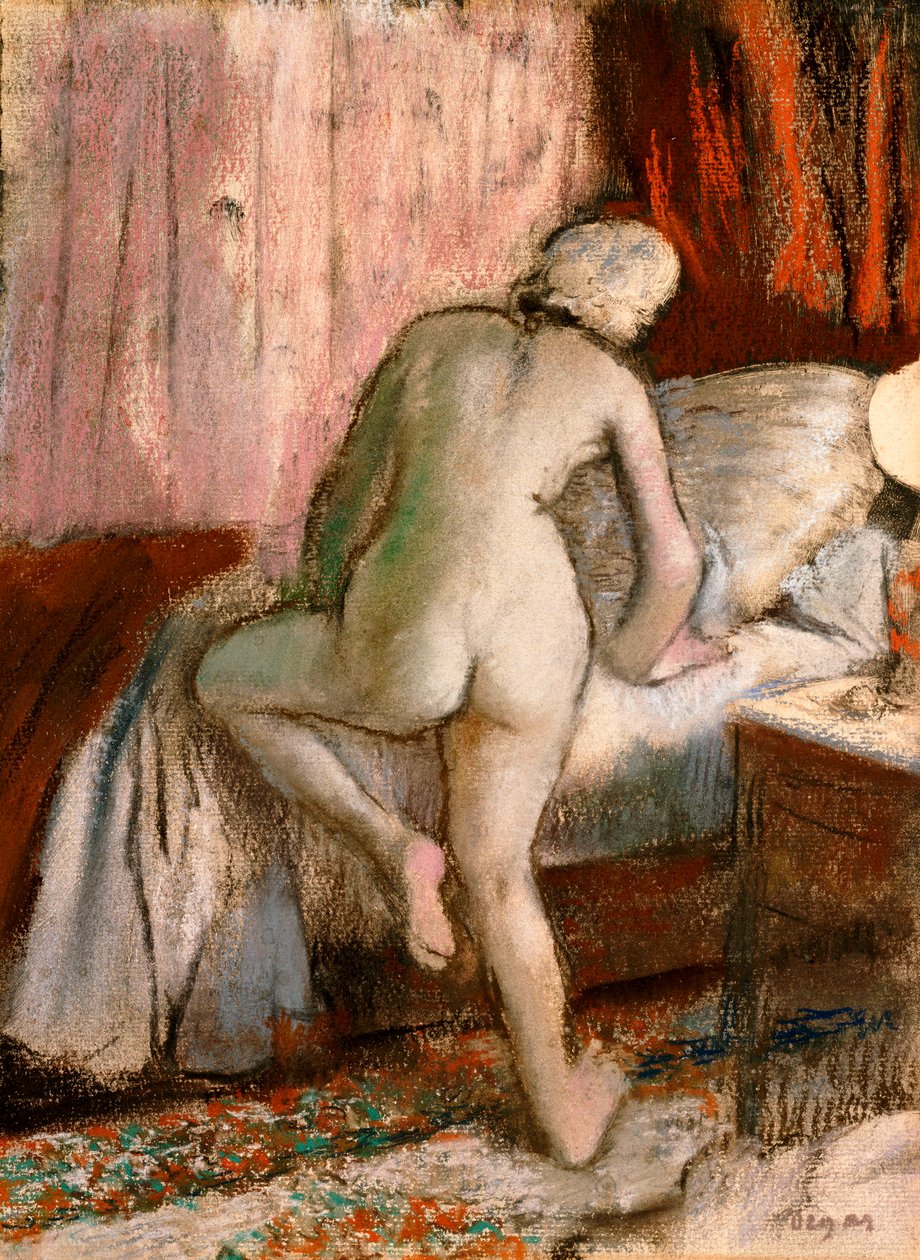 Sovdags, ca 1883 av Edgar Degas