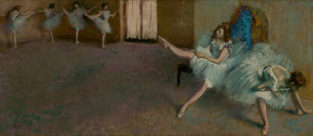 Före baletten, 18901892. av Edgar Degas
