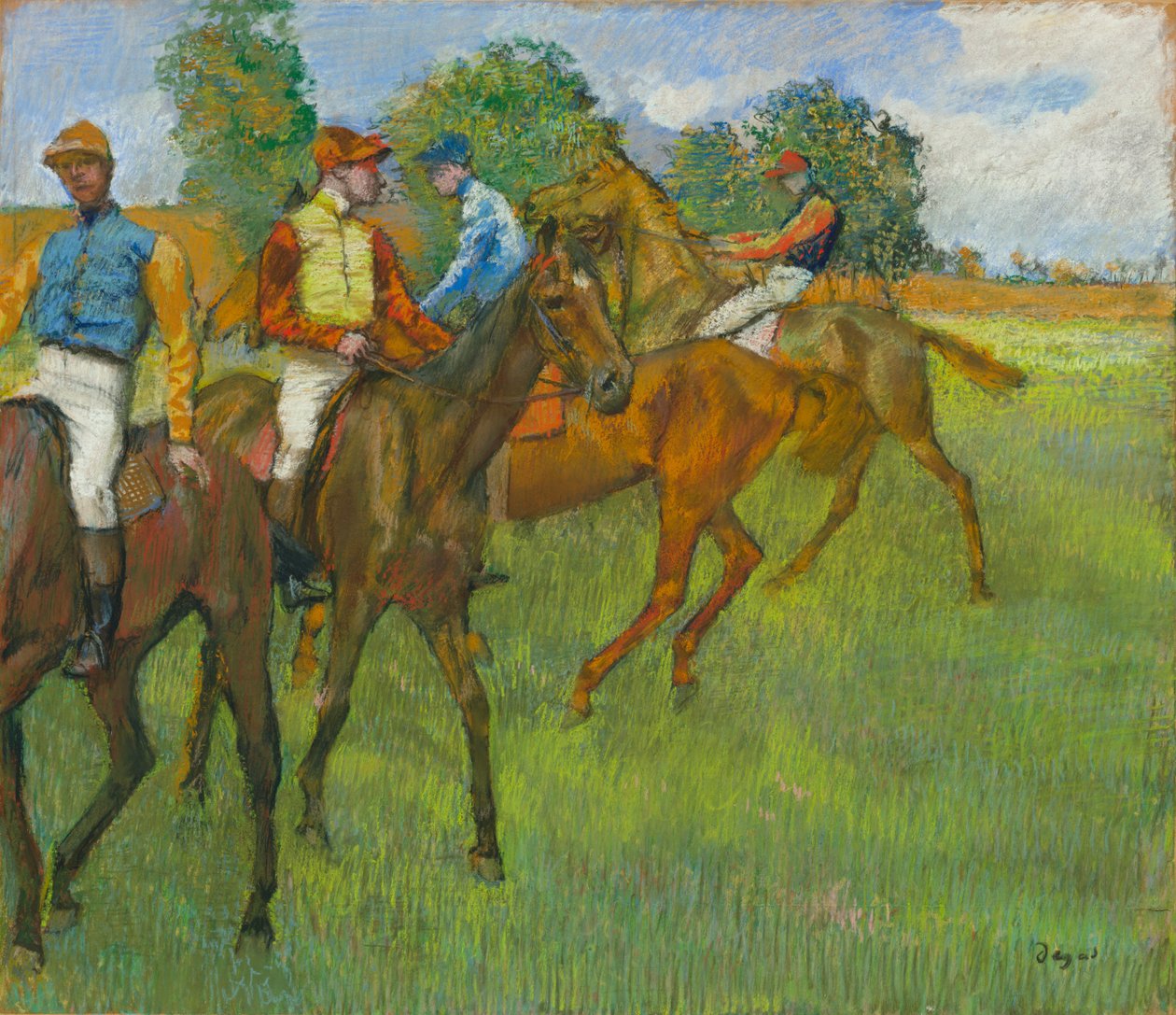 Innan loppet av Edgar Degas