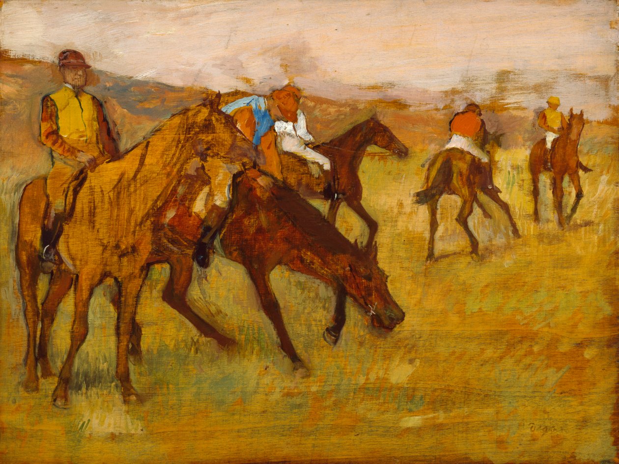 Before the Race av Edgar Degas