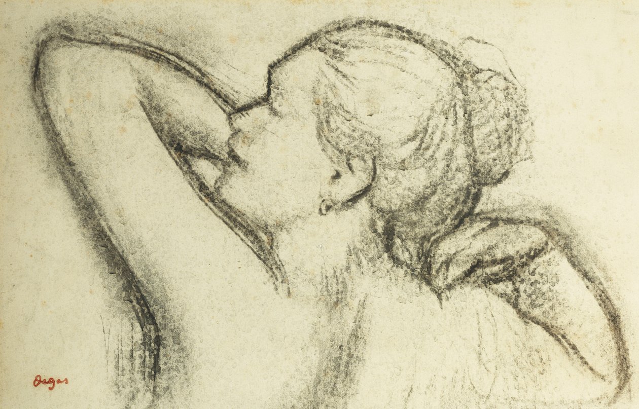 Byst av kvinna; Kvinnlig byst, av Edgar Degas