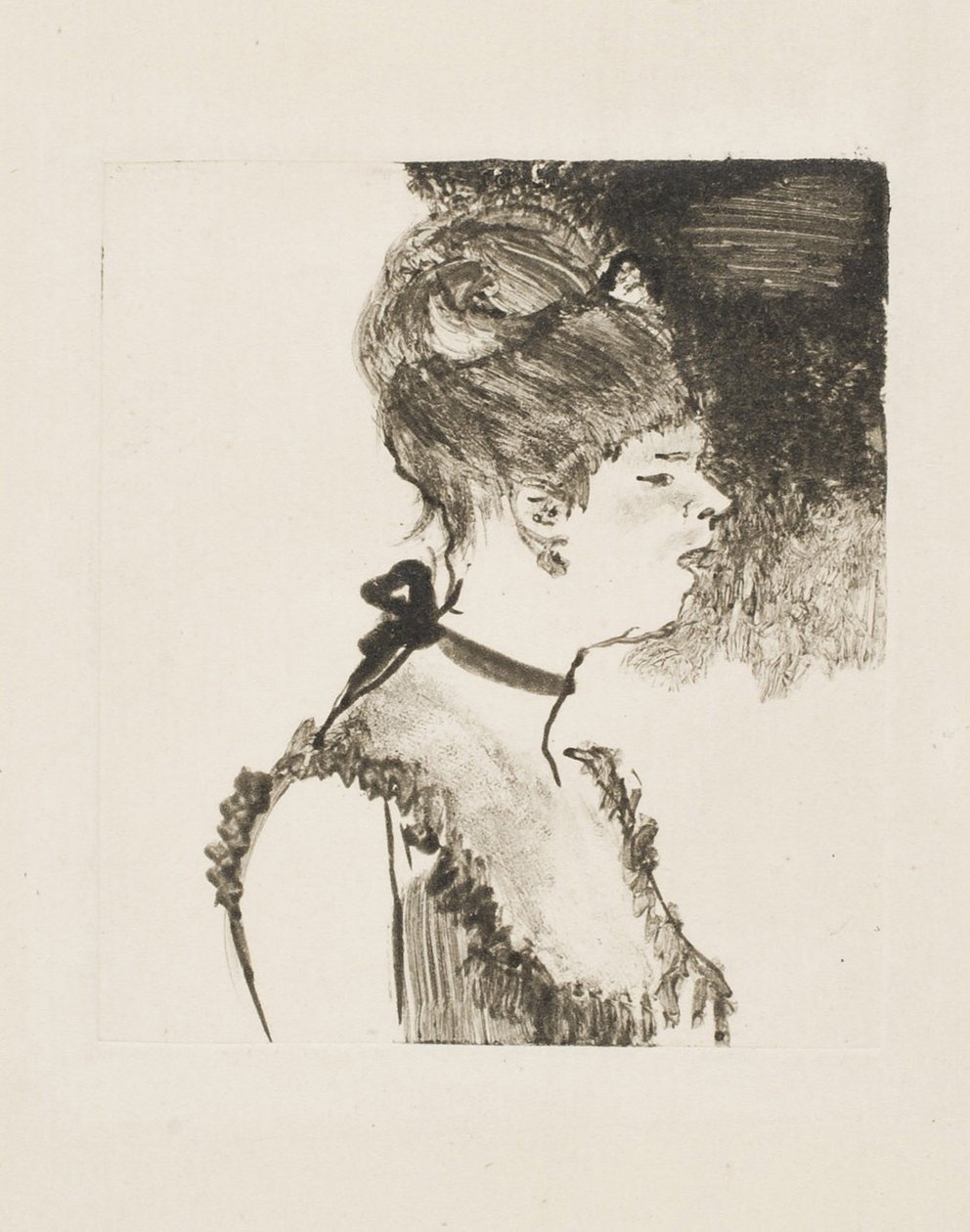 Café-Konsertsångare, 1878-80 av Edgar Degas
