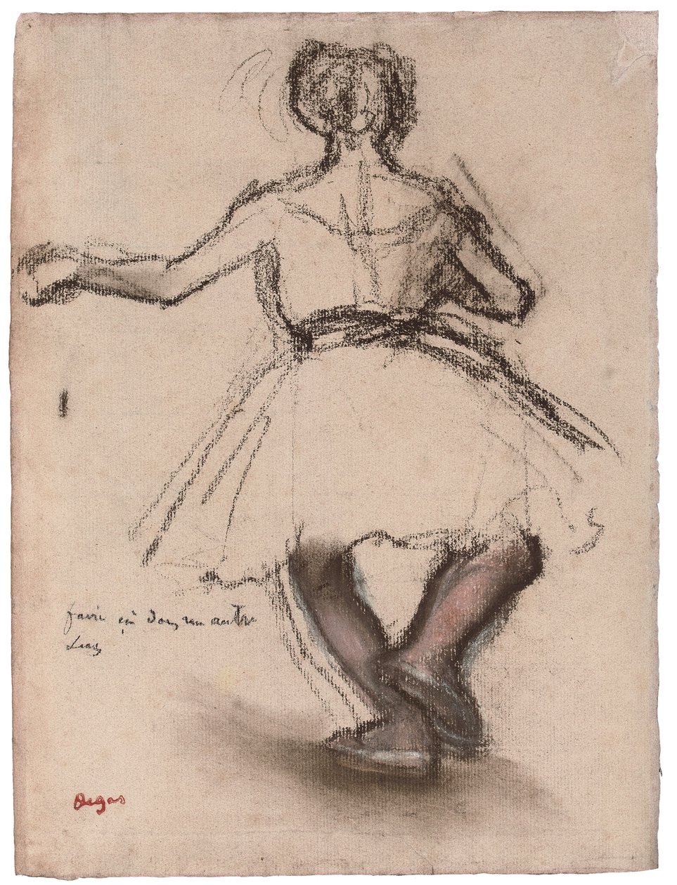 Dansare, bakifrån, av Edgar Degas